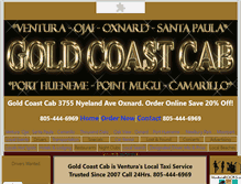 Tablet Screenshot of goldcoastcab.com